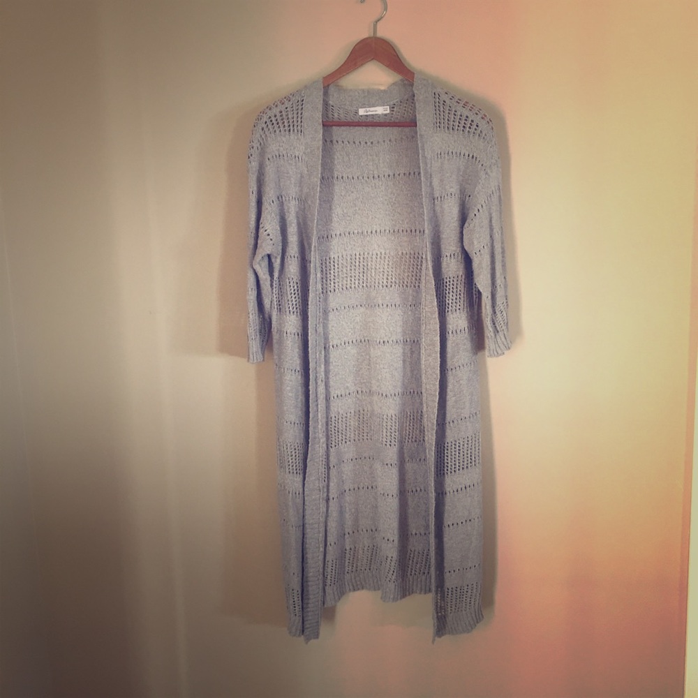 Reitmans petite cardigan grey medium